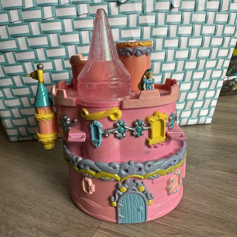 Vintage 1995 Trendmasters Pink Castle Playset with Princess Mini Figure